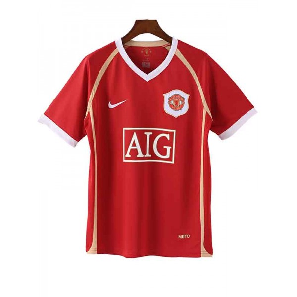 Manchester united home jersey mens retro shirt 2006-2007